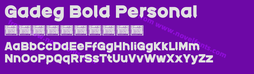 Gadeg Bold PersonalPreview