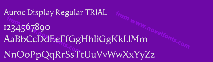 Auroc Display Regular TRIALPreview Auroc Display Regular TRIALPreview