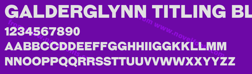 Galderglynn Titling BlPreview