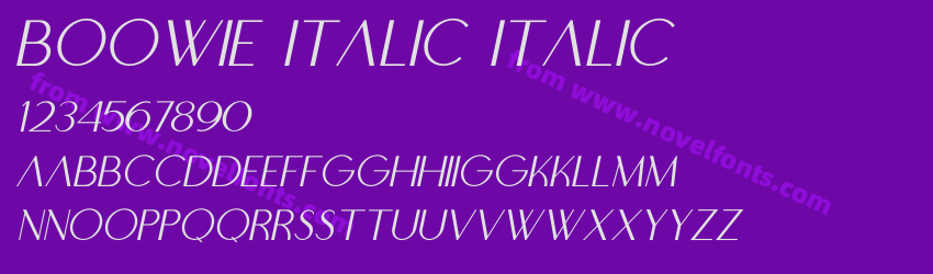 BOOWIE italic ItalicPreview