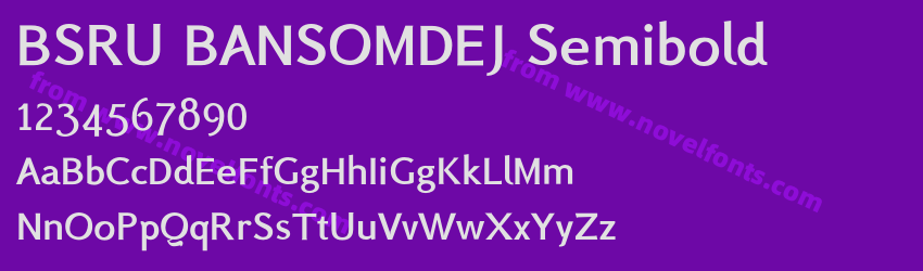 BSRU BANSOMDEJ SemiboldPreview BSRU BANSOMDEJ SemiboldPreview