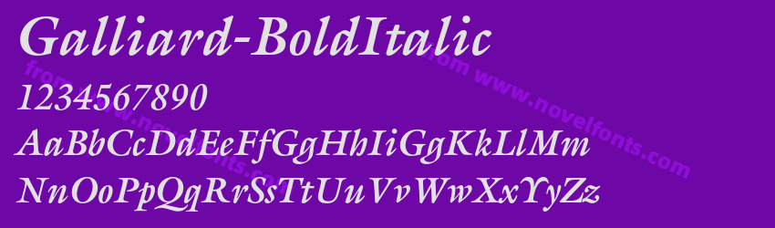 Galliard-BoldItalicPreview