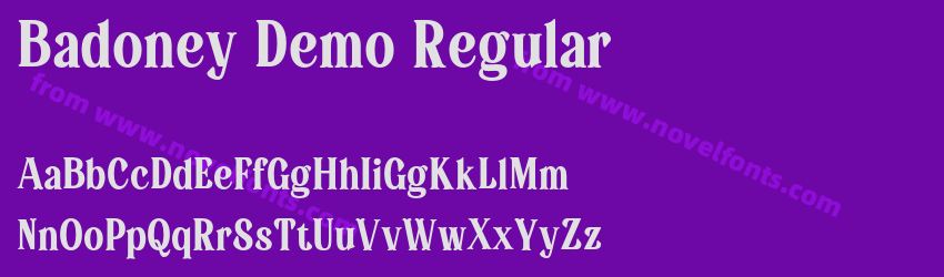 Badoney Demo RegularPreview Badoney Demo RegularPreview