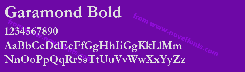 Garamond BoldPreview