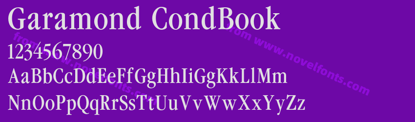 Garamond CondBookPreview