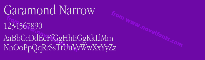 Garamond NarrowPreview