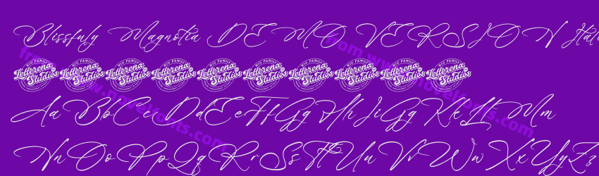 Blissfuly Magnotia DEMO VERSION ItalicPreview Blissfuly Magnotia DEMO VERSION ItalicPreview