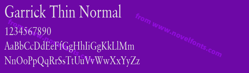 Garrick Thin NormalPreview