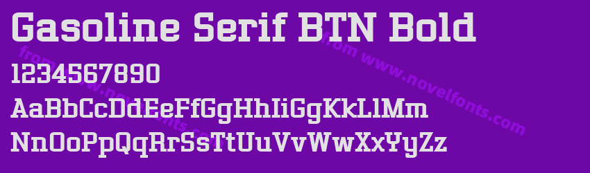 Gasoline Serif BTN BoldPreview