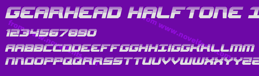 Gearhead Halftone ItalicPreview