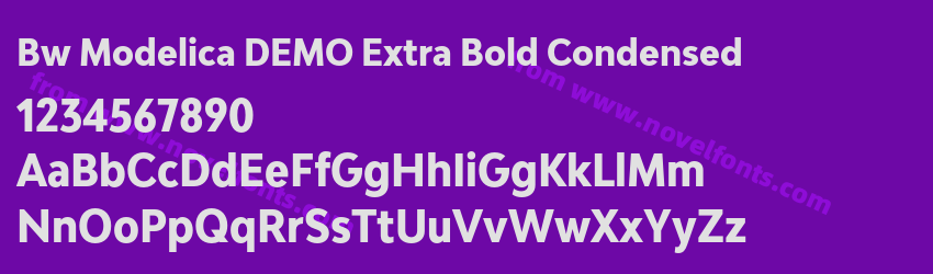 Bw Modelica DEMO Extra Bold CondensedPreview Bw Modelica DEMO Extra Bold CondensedPreview