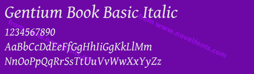 Gentium Book Basic ItalicPreview