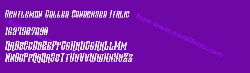 Gentleman Caller Condensed ItalicPreview