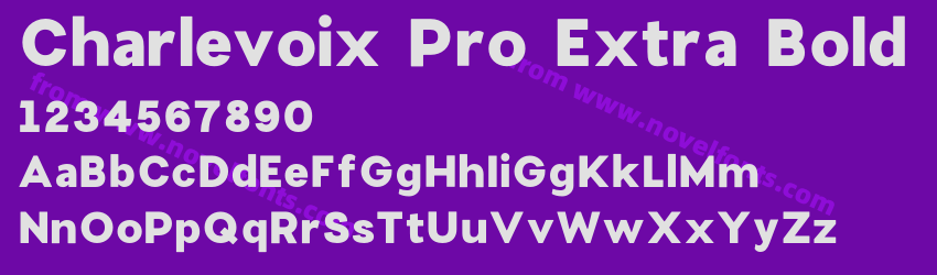 Charlevoix Pro Extra BoldPreview Charlevoix Pro Extra BoldPreview