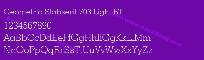 Geometric Slabserif 703 Light BTPreview