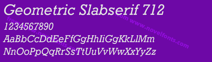 Geometric Slabserif 712Preview