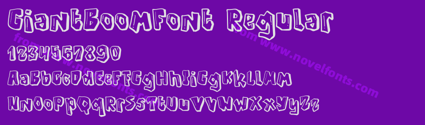 GiantBoomFont RegularPreview