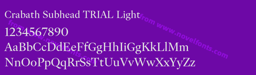 Crabath Subhead TRIAL LightPreview Crabath Subhead TRIAL LightPreview