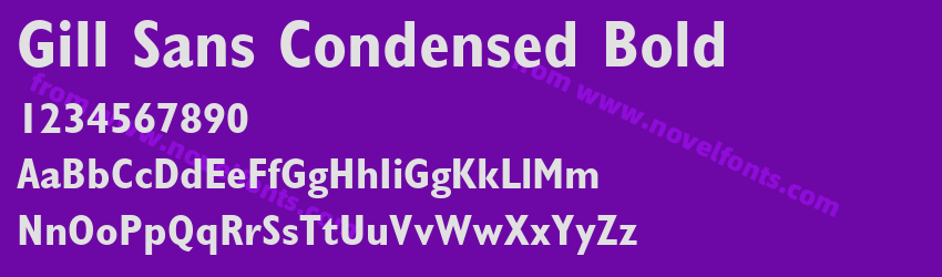 Gill Sans Condensed BoldPreview