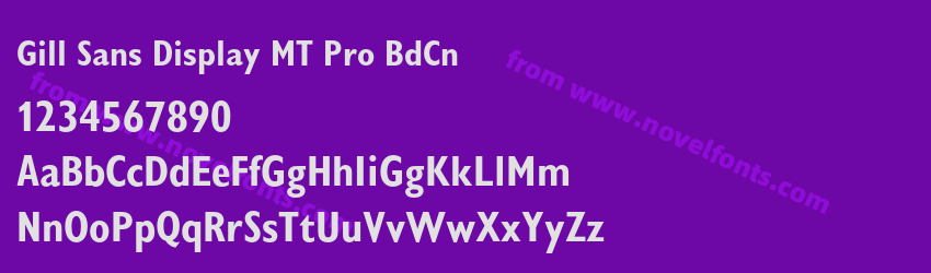 Gill Sans Display MT Pro BdCnPreview