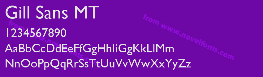 Gill Sans MTPreview