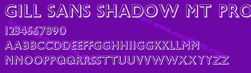 Gill Sans Shadow MT ProPreview