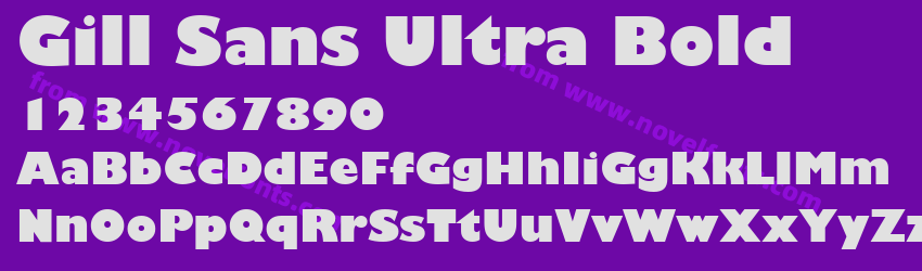 Gill Sans Ultra BoldPreview