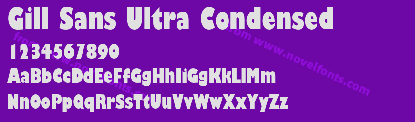 Gill Sans Ultra CondensedPreview