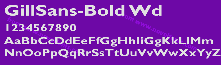 Gill Sans Bold WdPreview