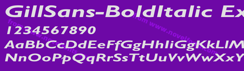 GillSans-BoldItalic ExPreview