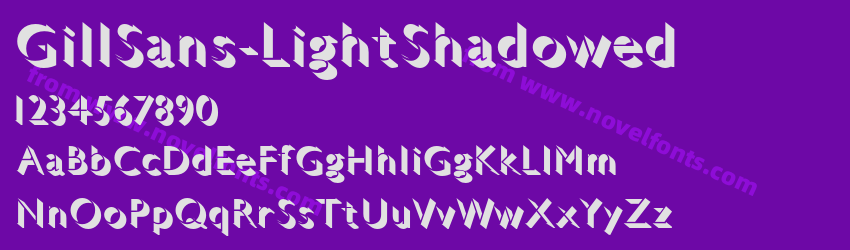 GillSans-LightShadowedPreview