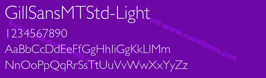 GillSansMTStd-LightPreview