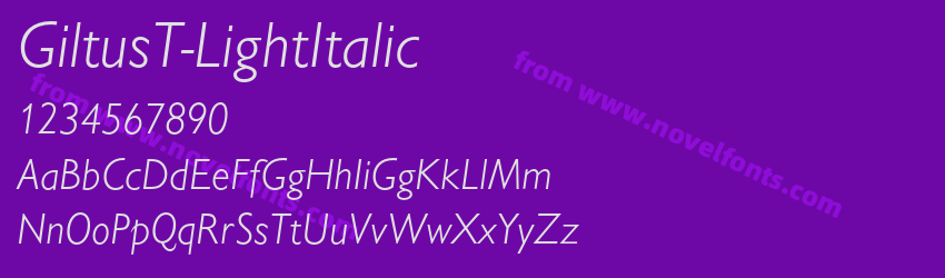 GiltusT-LightItalicPreview