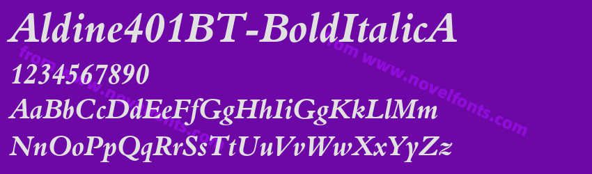 Aldine401BT-BoldItalicAPreview