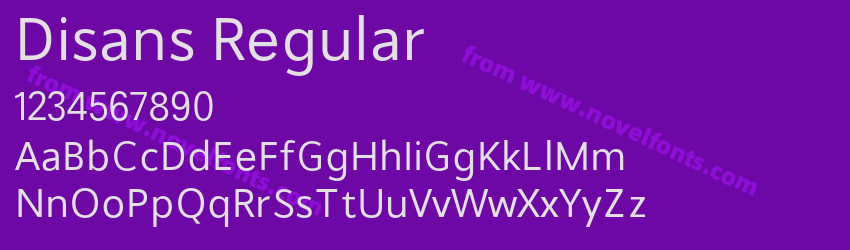 Disans RegularPreview Disans RegularPreview