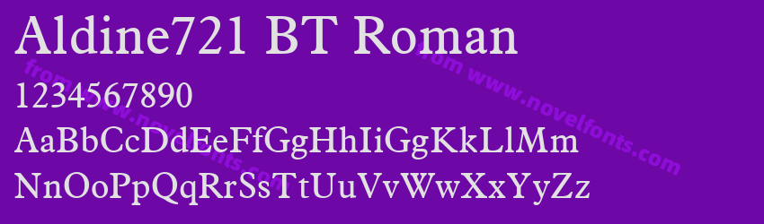 Aldine721 BT RomanPreview