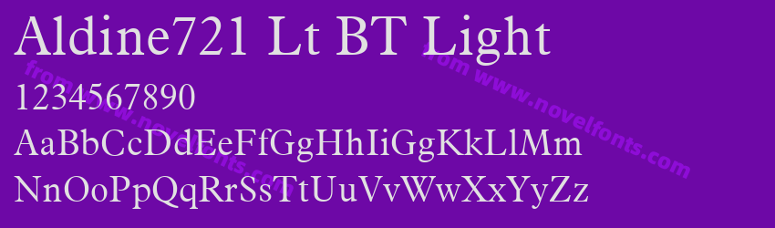 Aldine721 Lt BT LightPreview