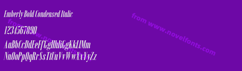 Emberly Bold Condensed ItalicPreview Emberly Bold Condensed ItalicPreview