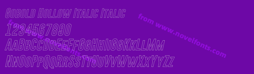 Gobold Hollow Italic ItalicPreview