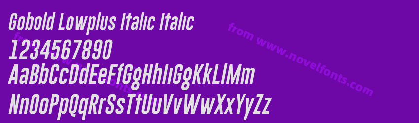 Gobold Lowplus Italic ItalicPreview