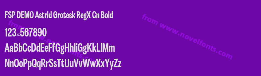 FSP DEMO Astrid Grotesk RegX Cn BoldPreview FSP DEMO Astrid Grotesk RegX Cn BoldPreview