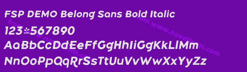 FSP DEMO Belong Sans Bold ItalicPreview FSP DEMO Belong Sans Bold ItalicPreview