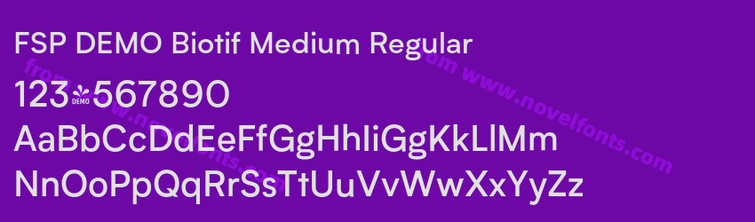 FSP DEMO Biotif Medium RegularPreview FSP DEMO Biotif Medium RegularPreview