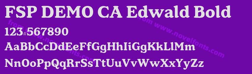 FSP DEMO CA Edwald BoldPreview FSP DEMO CA Edwald BoldPreview