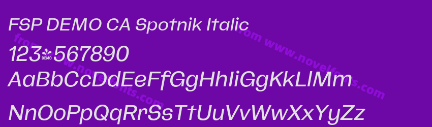 FSP DEMO CA Spotnik ItalicPreview FSP DEMO CA Spotnik ItalicPreview