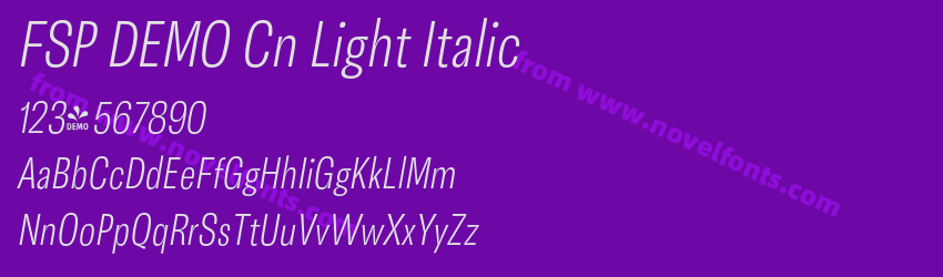 FSP DEMO Cn Light ItalicPreview FSP DEMO Cn Light ItalicPreview