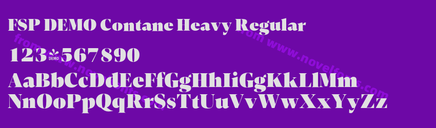FSP DEMO Contane Heavy RegularPreview FSP DEMO Contane Heavy RegularPreview