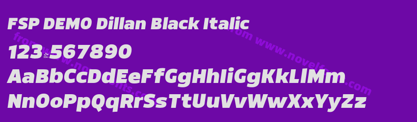 FSP DEMO Dillan Black ItalicPreview FSP DEMO Dillan Black ItalicPreview