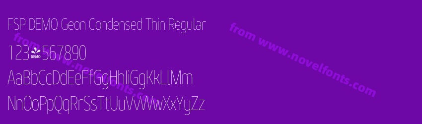 FSP DEMO Geon Condensed Thin RegularPreview FSP DEMO Geon Condensed Thin RegularPreview