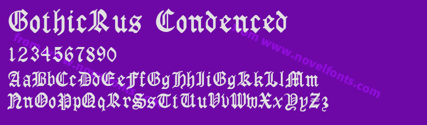 Gothic Rus CondencedPreview